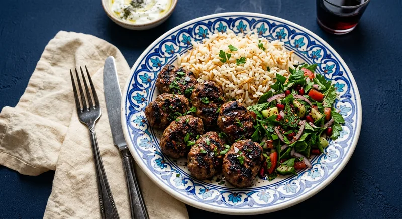 Köfte Grillé & Riz Pilav